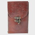 Sun Moon Tarot Card Leather Holder Sacred Crystals