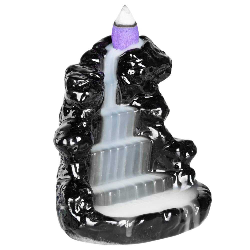 Mountain Waterfall Backflow Incense Burner Sacred Crystals