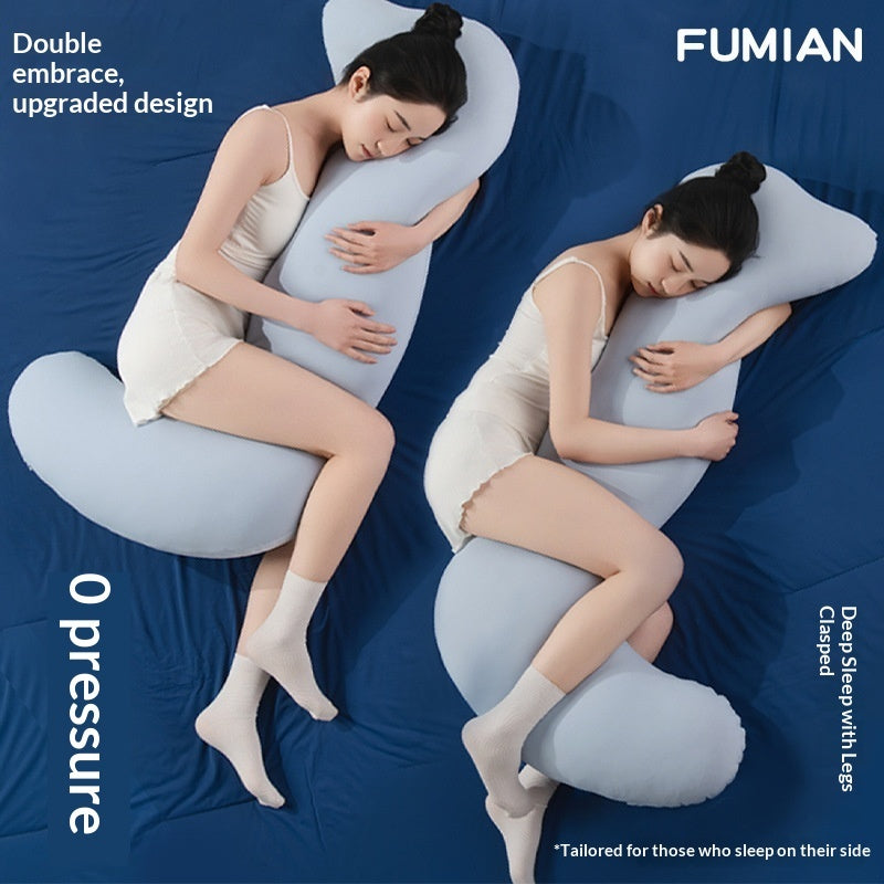 Long Body Pillow for Side Sleepers – Removable Washable Cover, Hollow Fiber Fill DreamTech