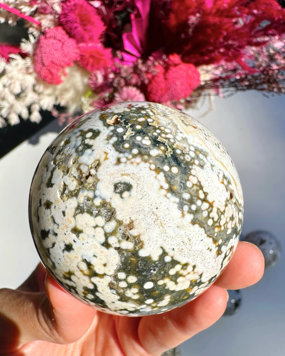 Ocean Jasper Sphere Baltic Mermaid