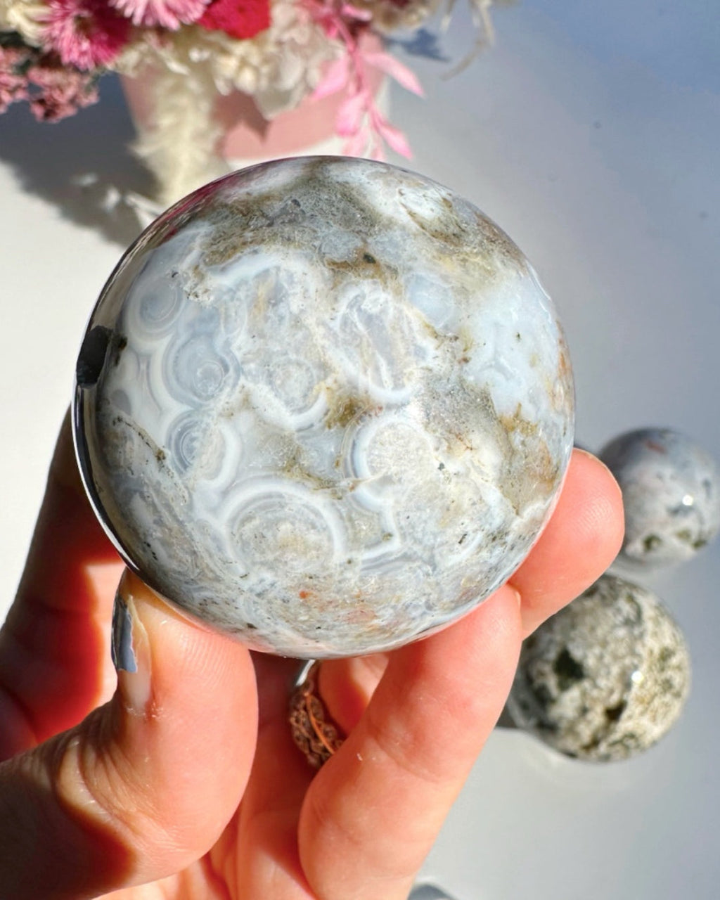 Ocean Jasper Sphere Baltic Mermaid