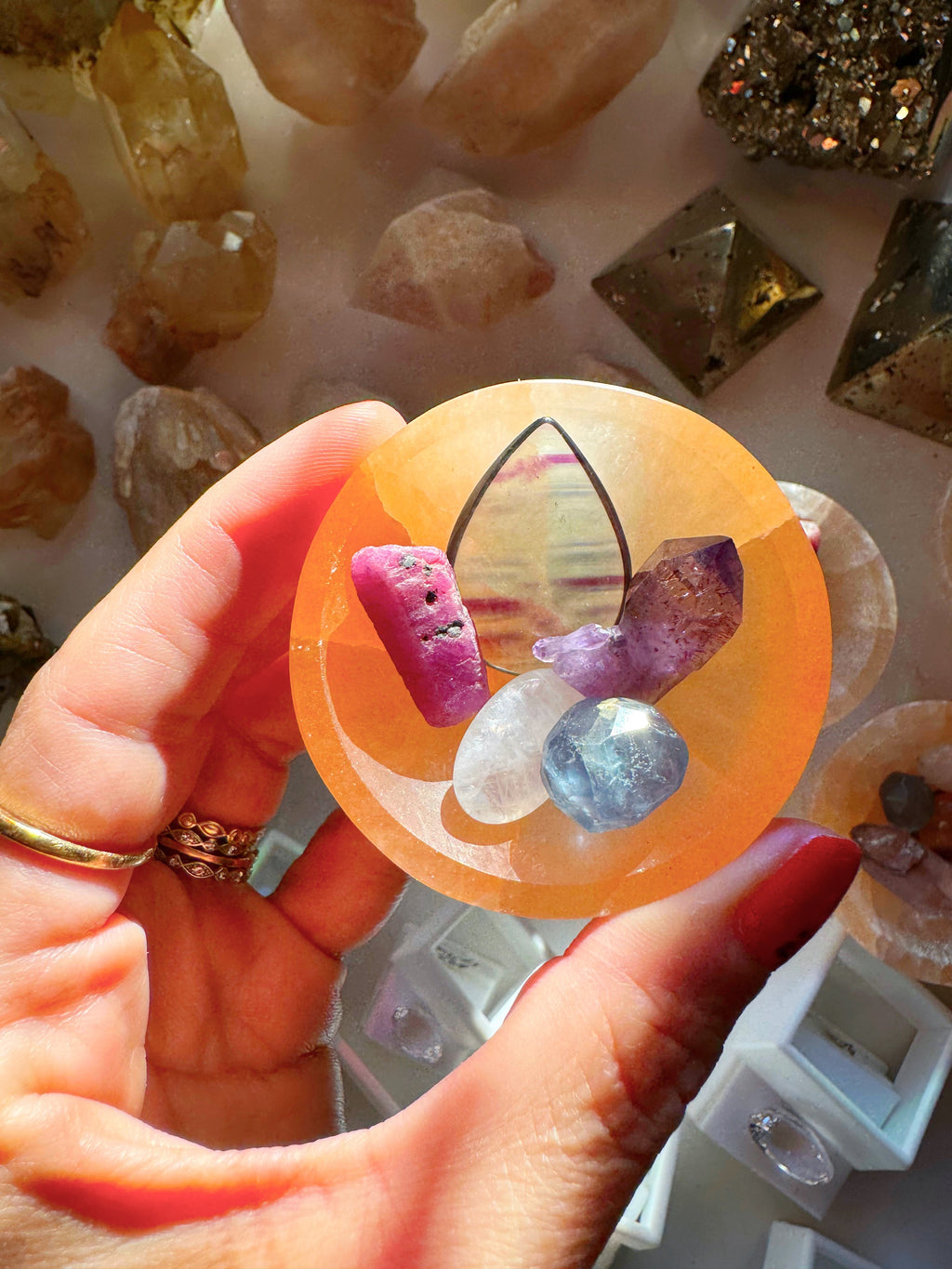 Creative Crystal Energy Gems Set Baltic Mermaid