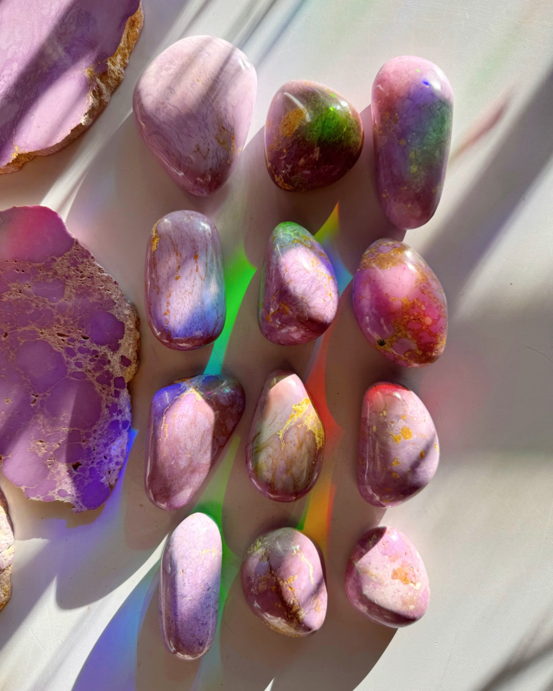 Phosphosiderite Palm Stones - AAA Baltic Mermaid