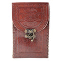 Triple Moon Tarot Card Leather Holder Sacred Crystals