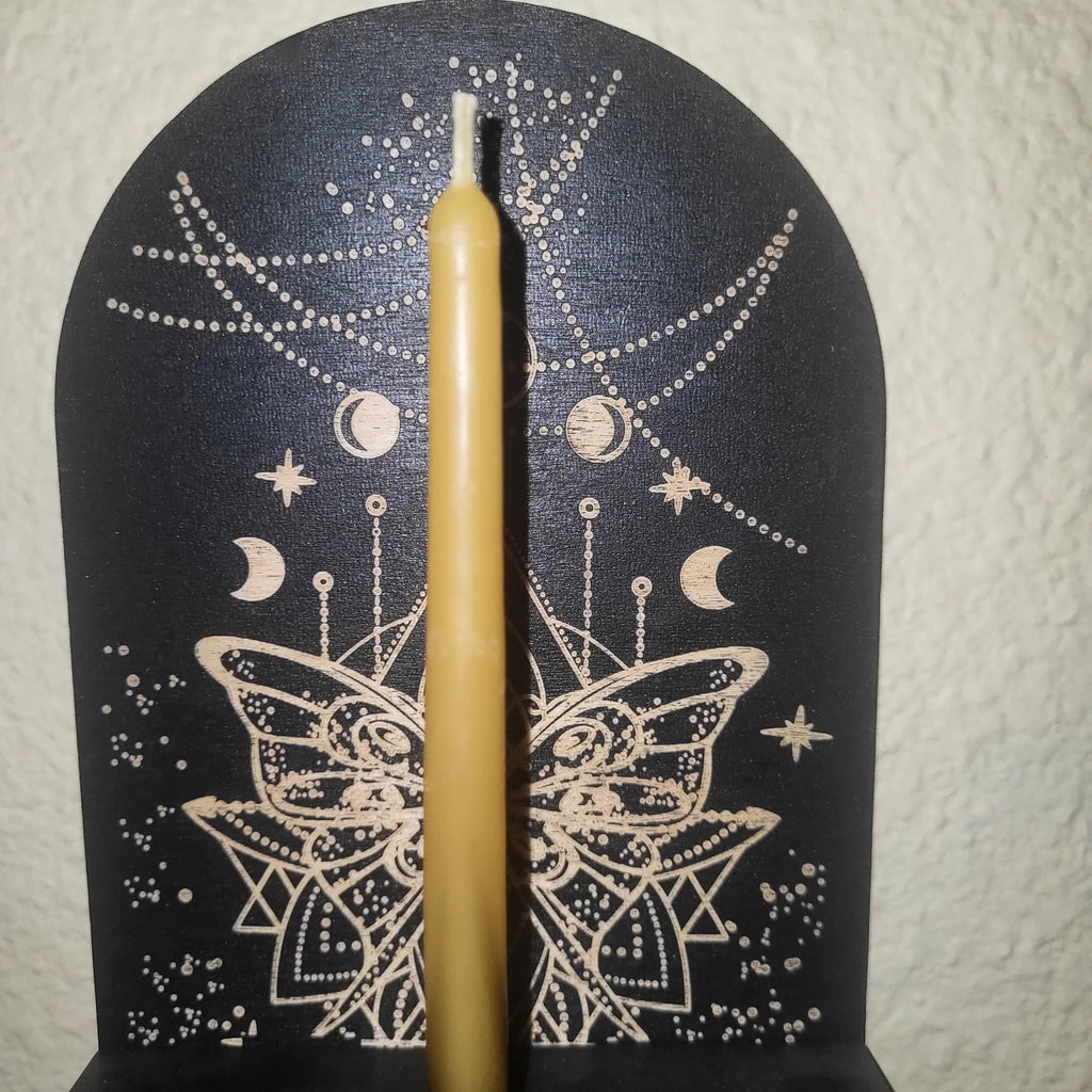 Taper Candles – 100% Pure Beeswax 5" Witchy Metaphysics & Apothecary