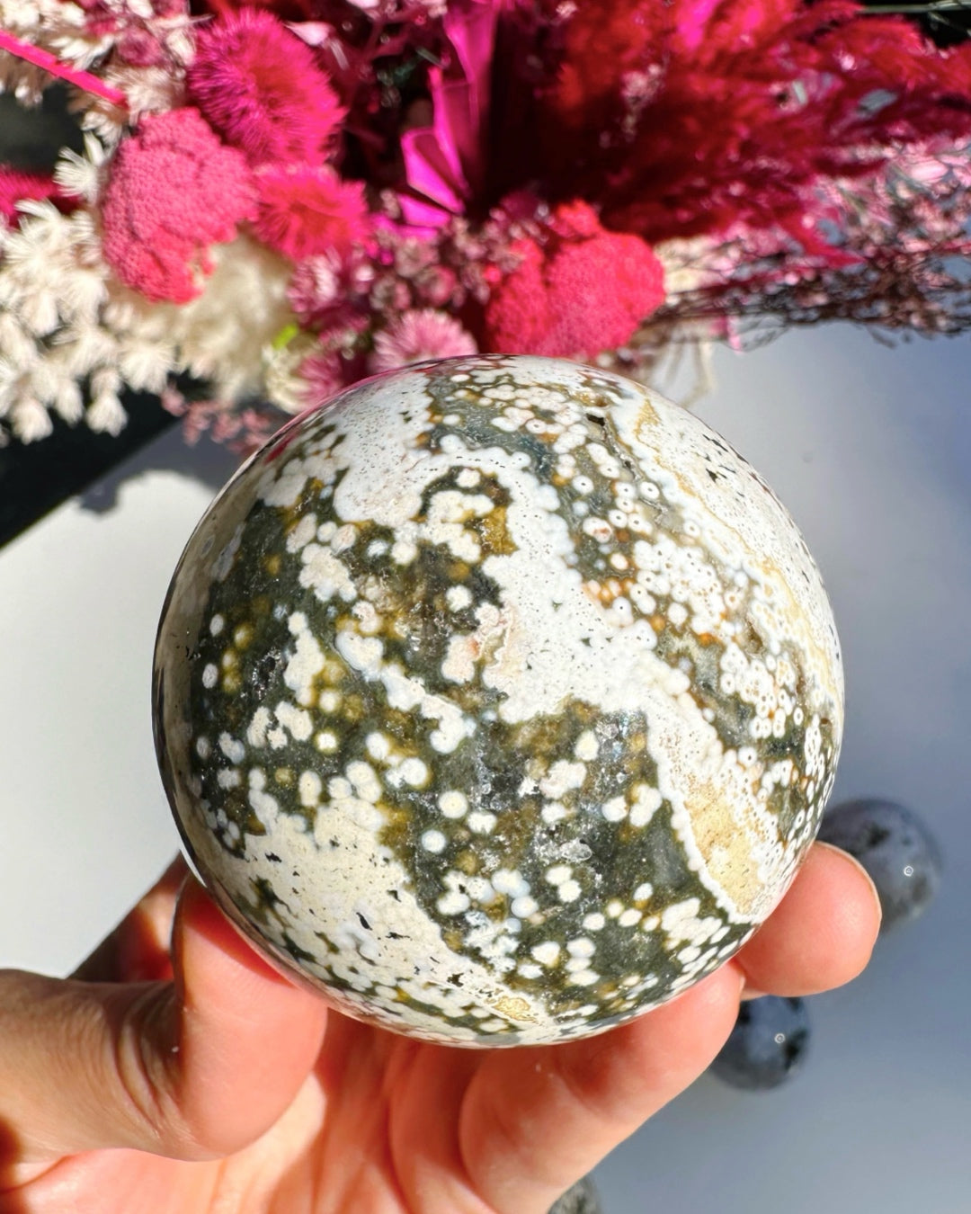 Ocean Jasper Sphere Baltic Mermaid