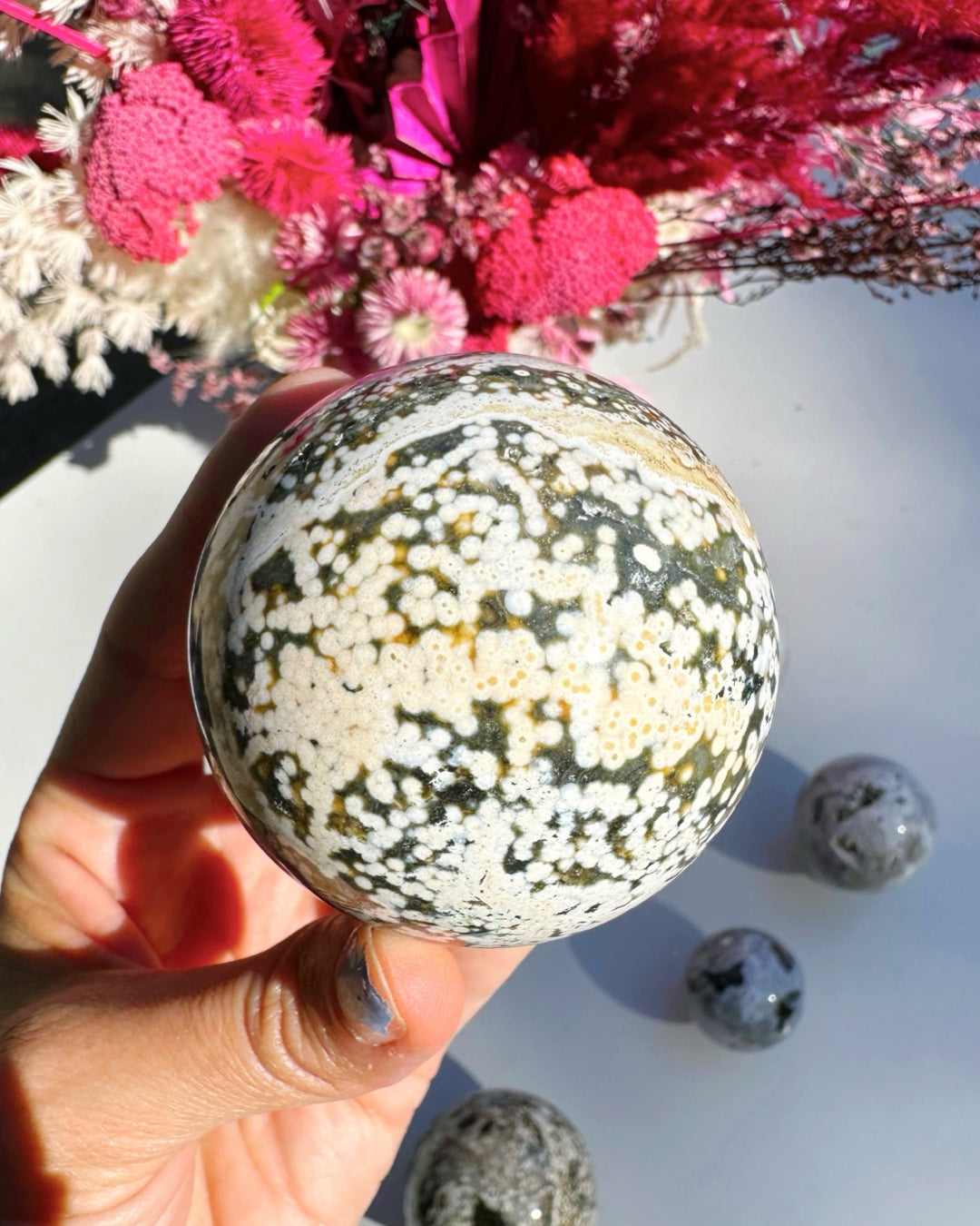 Ocean Jasper Sphere Baltic Mermaid