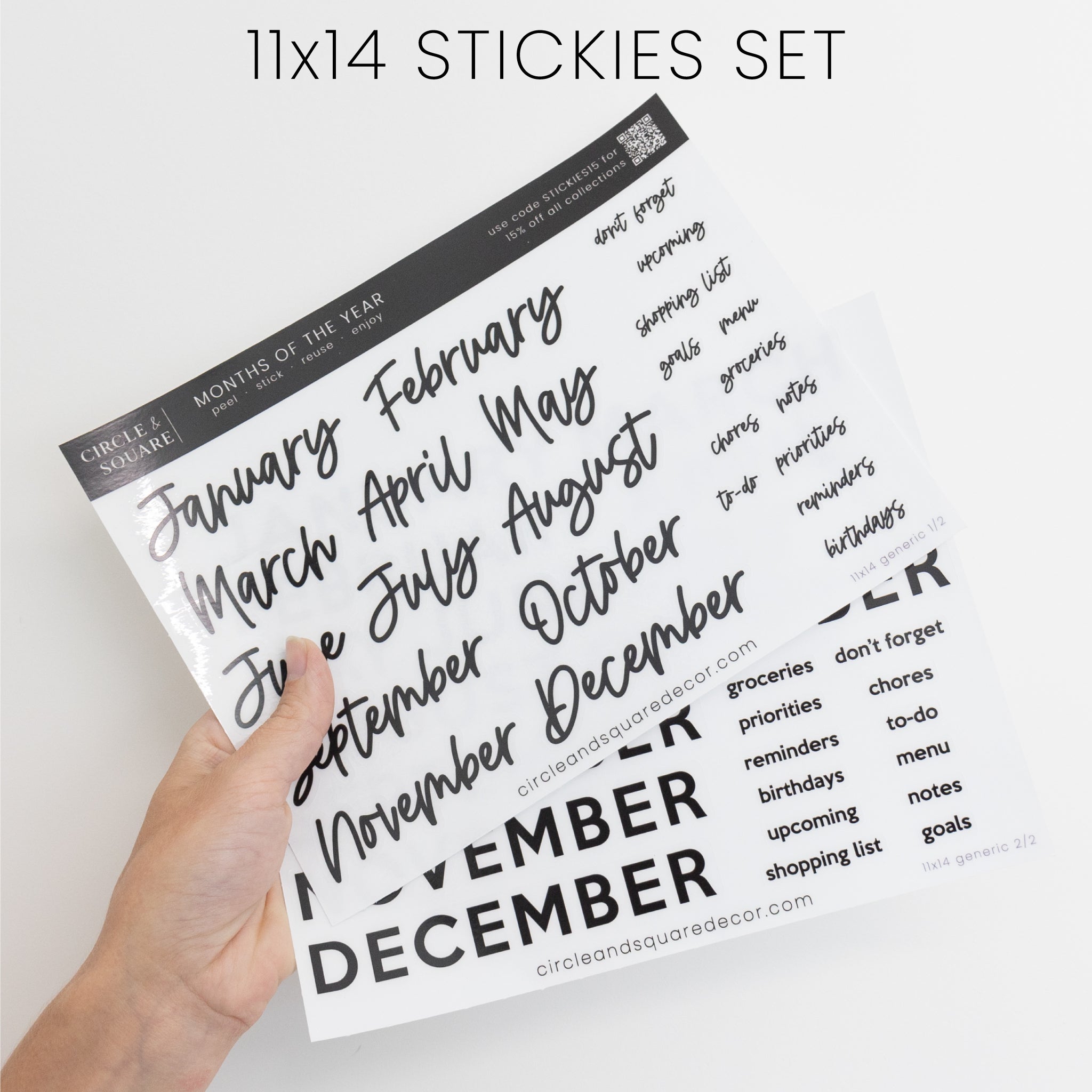 Ever Changing Acrylic Calendar | Classic Horizontal