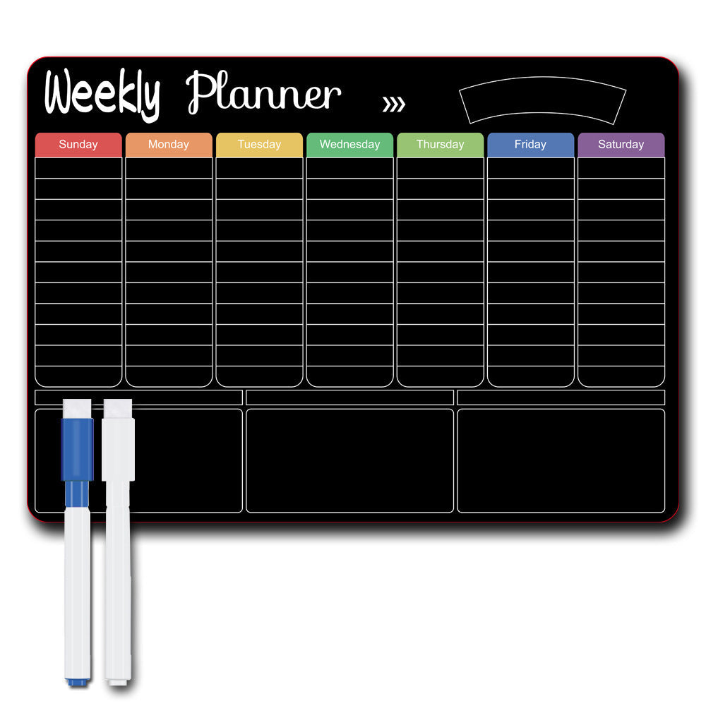 Calendar Magnetic White-board Wall Sticker Learning Schedule Refridgerator Magnets Message Board FLIPSTYLEZLLC