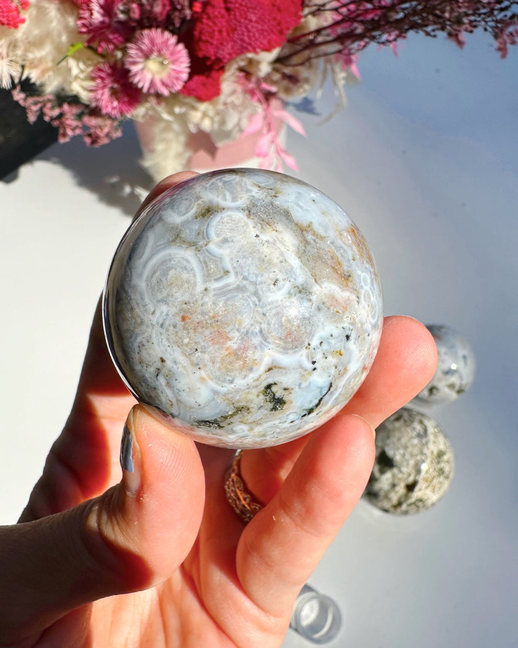 Ocean Jasper Sphere Baltic Mermaid