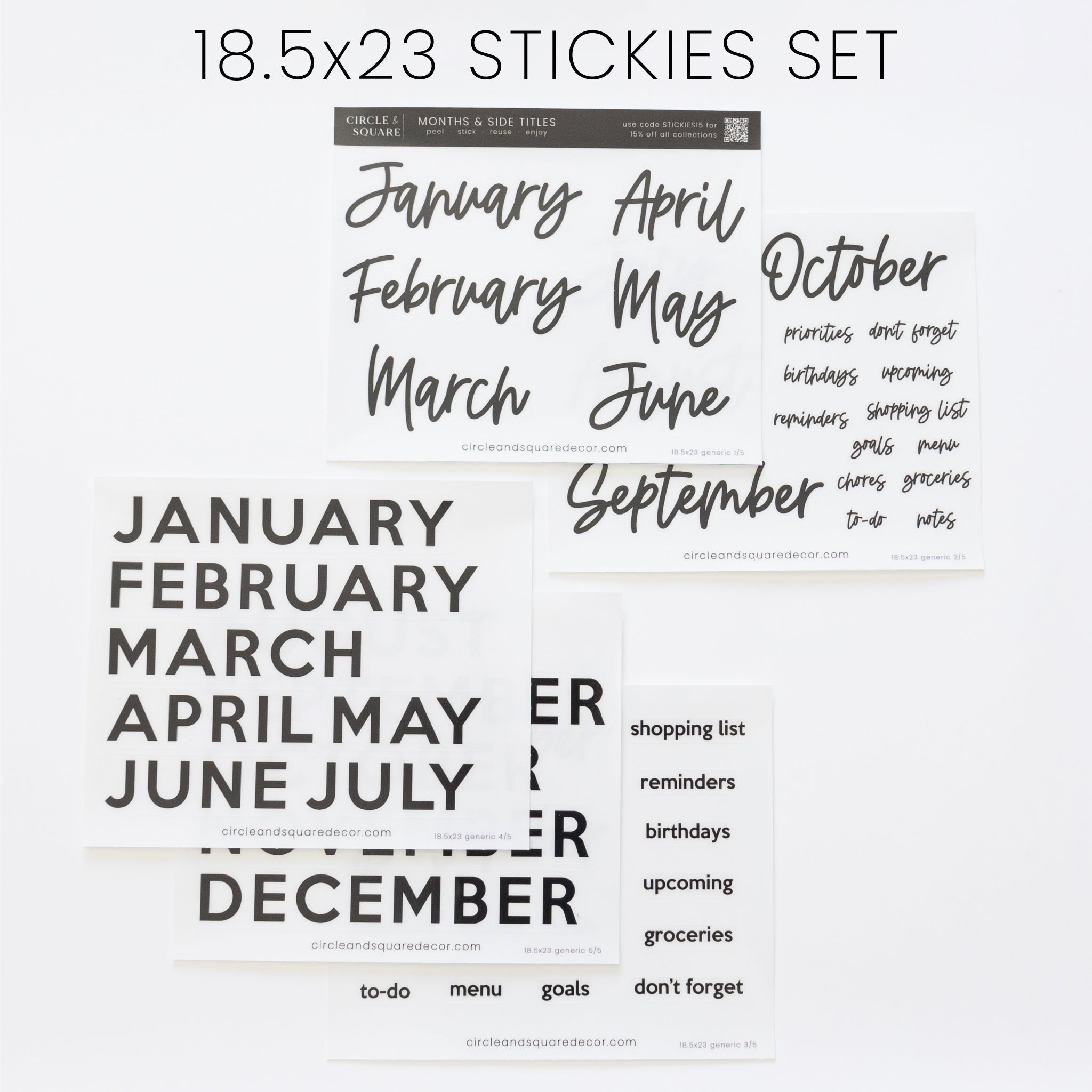 Ever Changing Acrylic Calendar | Classic Horizontal
