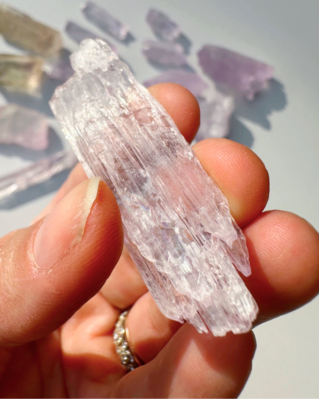 Raw Kunzite Baltic Mermaid