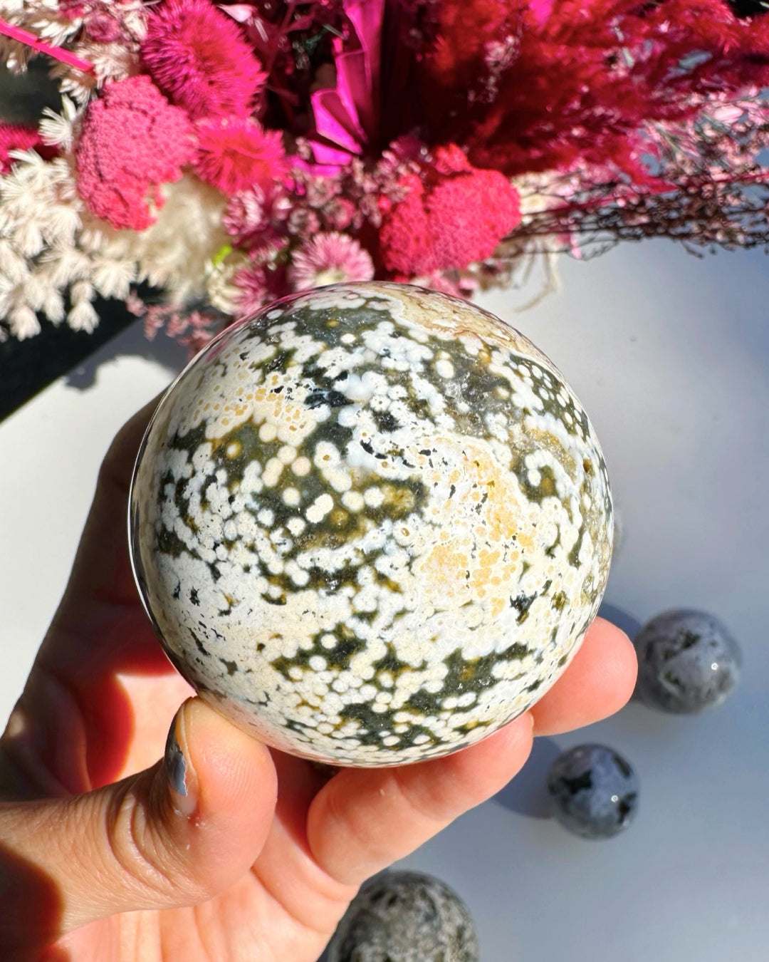 Ocean Jasper Sphere Baltic Mermaid