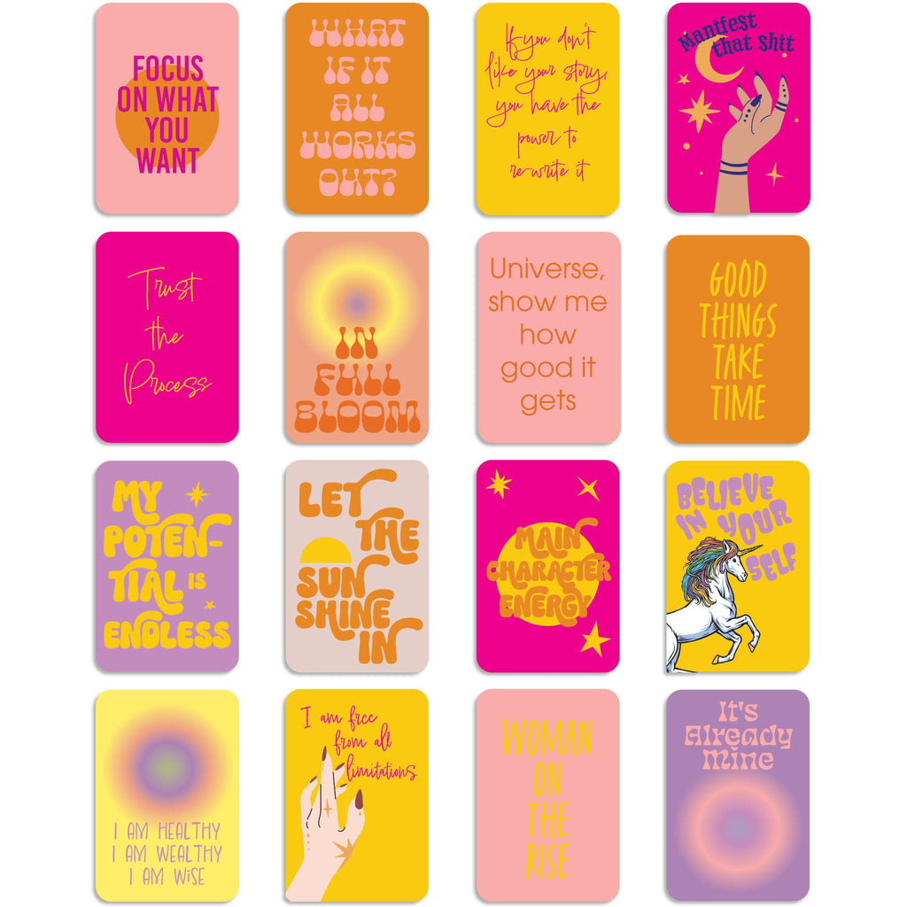 Positivity and Manifestation Affirmation Cards, Deck of 16 RITZY ROSE