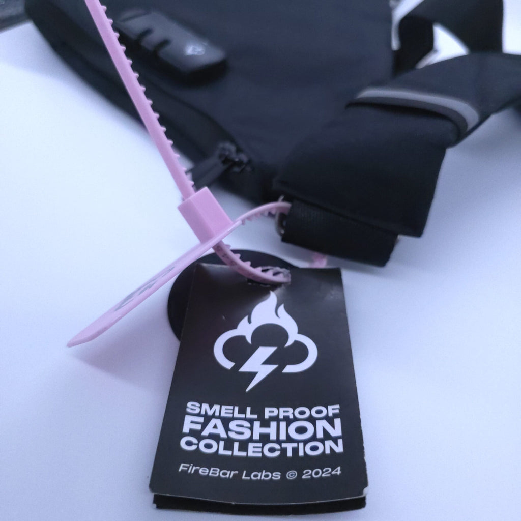 Essential Smell Proof Crossbody Bag - Fashionable, Discreet + Hidden Lock (FireBar Labs x PBAL) Safely Fashion Powered by FireBar Labs