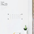 Slim Weekly Acrylic Calendar + 1 Section | Horizontal Multi-style