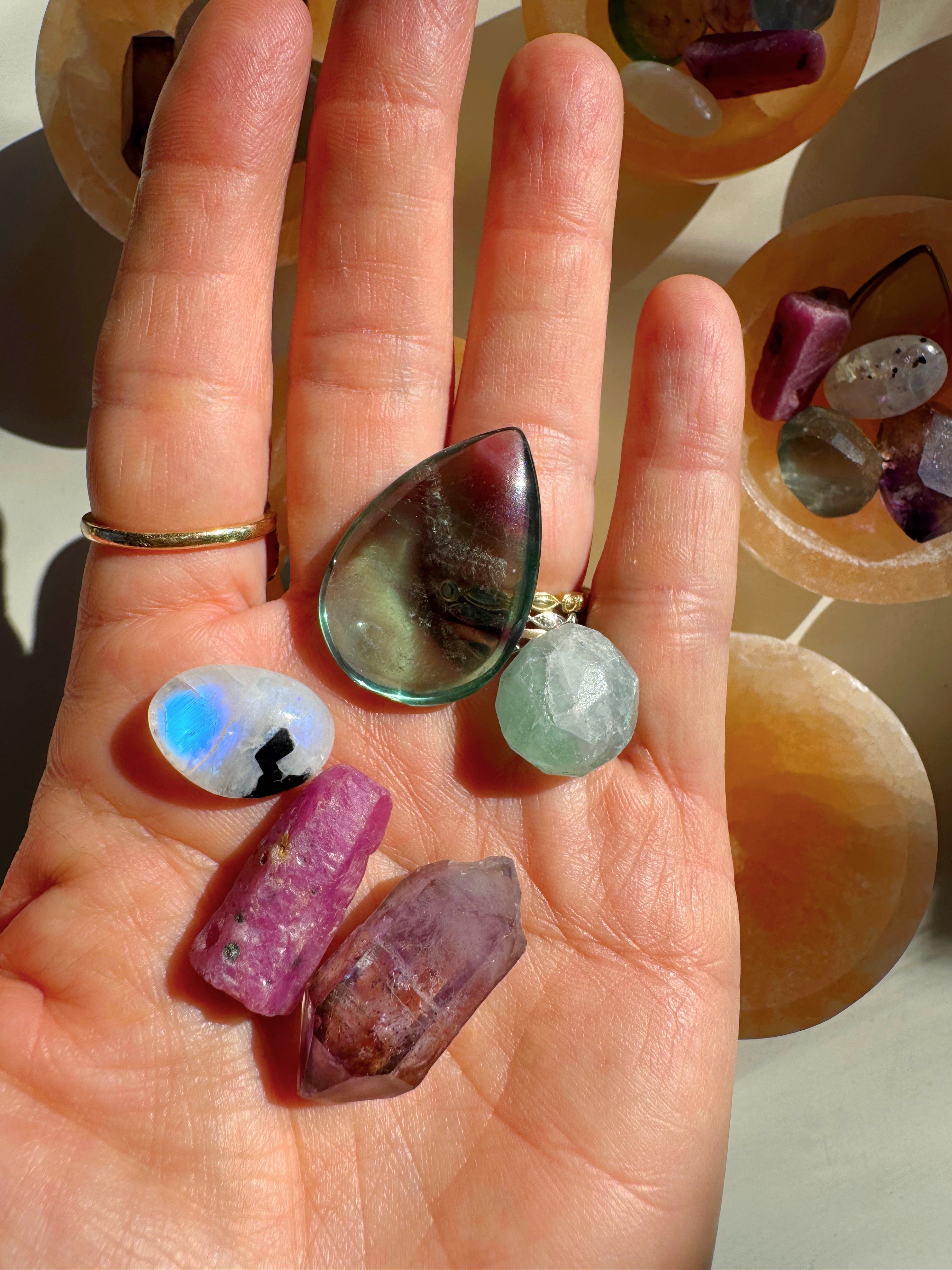 Creative Crystal Energy Gems Set Baltic Mermaid