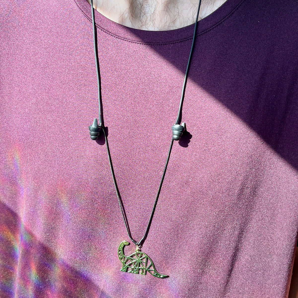 Geo Dino Earplug Necklace Wook Plugs
