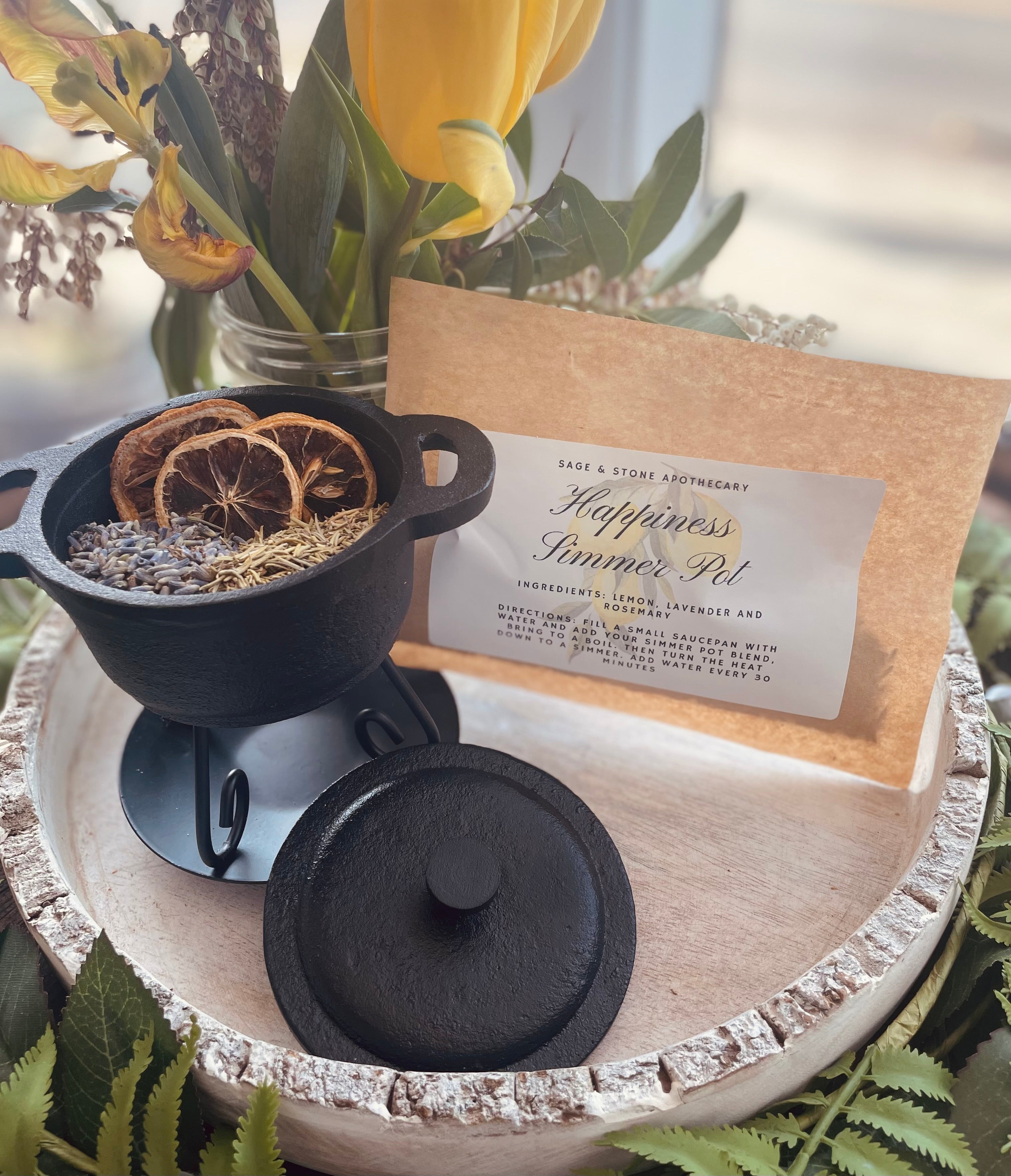 Happiness Simmer Pot Blend Sage & Stone Apothecary