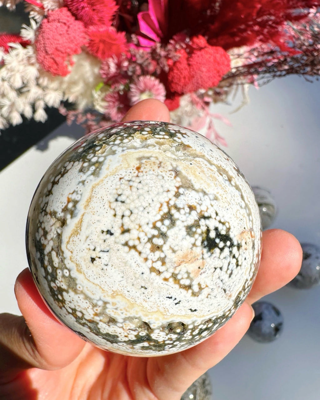 Ocean Jasper Sphere Baltic Mermaid