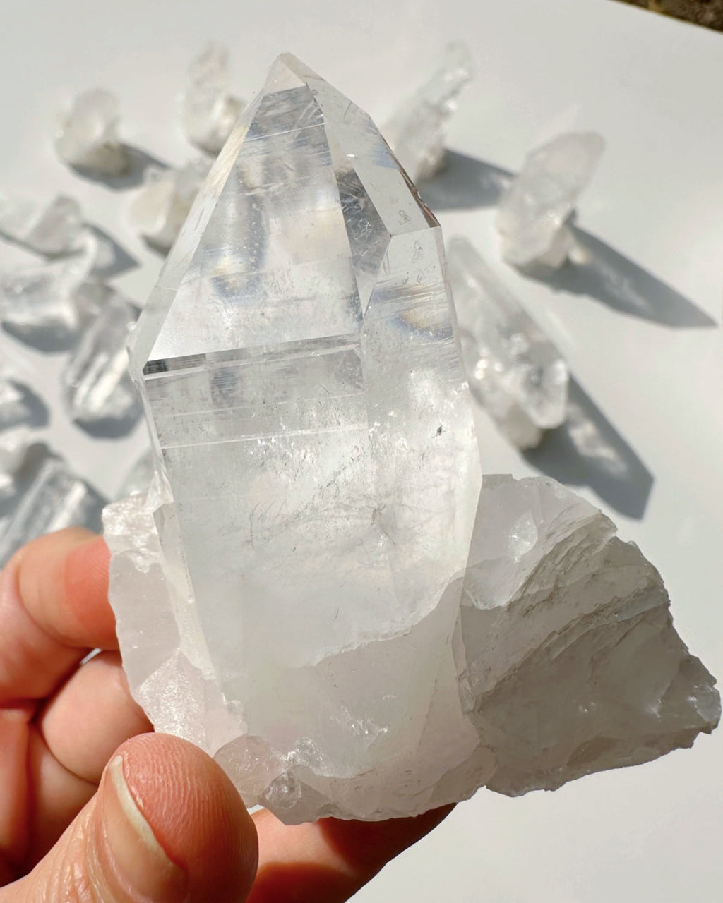 Arkansas Quartz Point B - Super Clear Baltic Mermaid