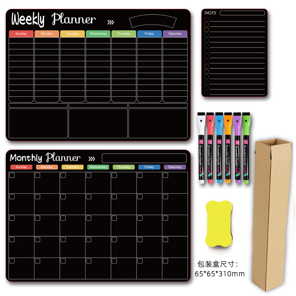 Calendar Magnetic White-board Wall Sticker Learning Schedule Refridgerator Magnets Message Board FLIPSTYLEZLLC