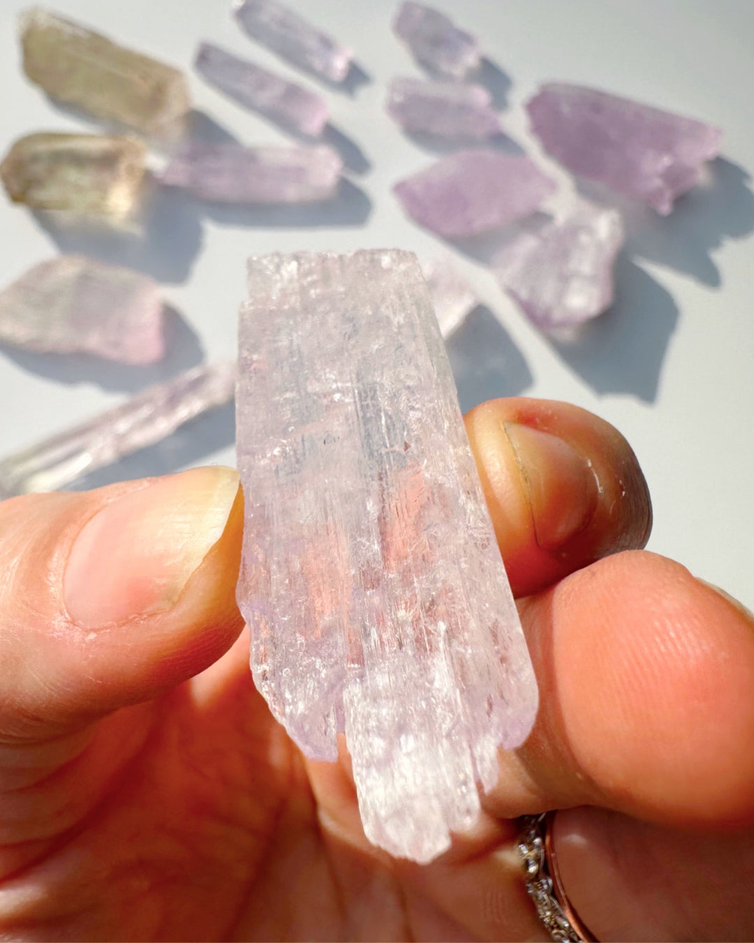 Raw Kunzite Baltic Mermaid