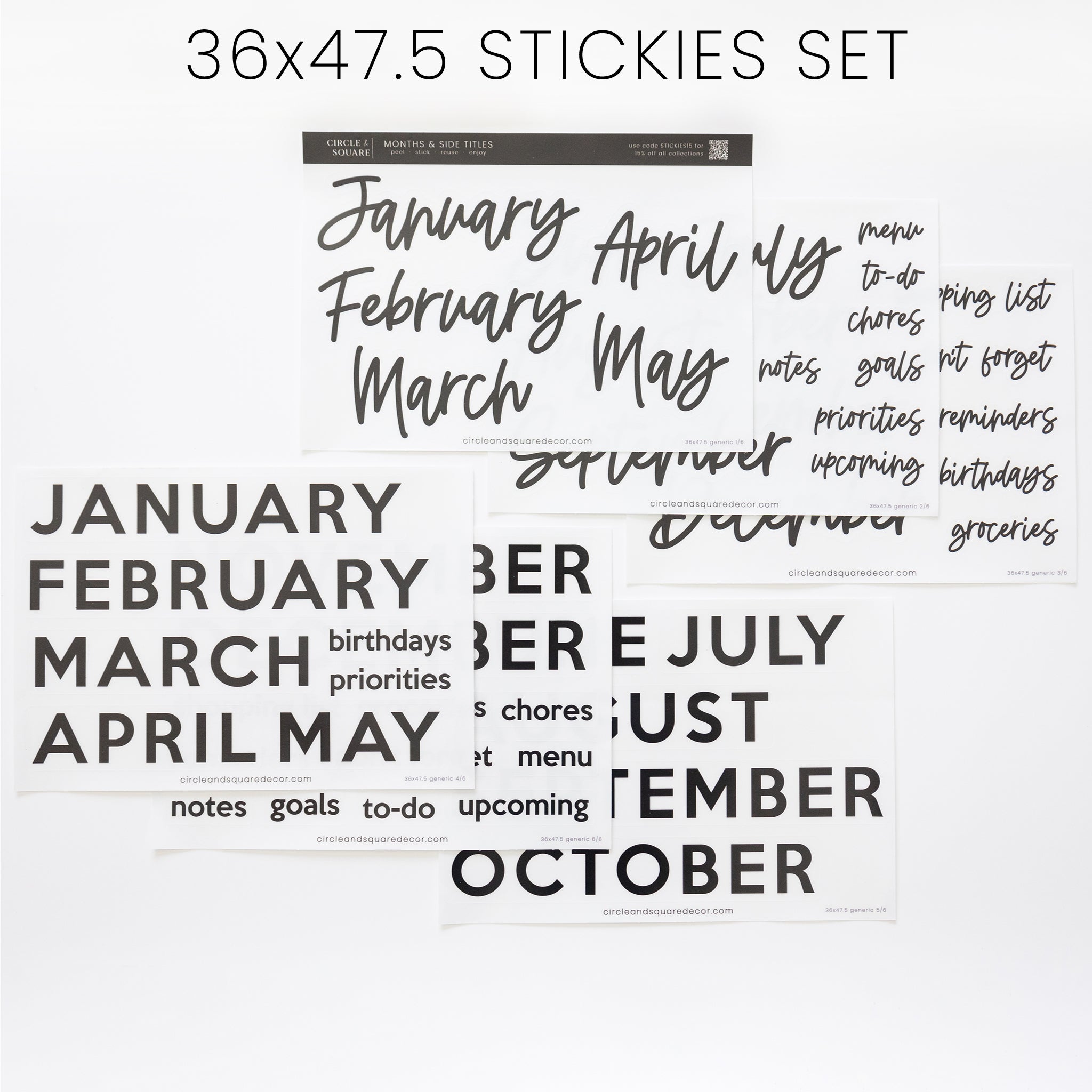 Ever Changing Acrylic Calendar | Classic Vertical