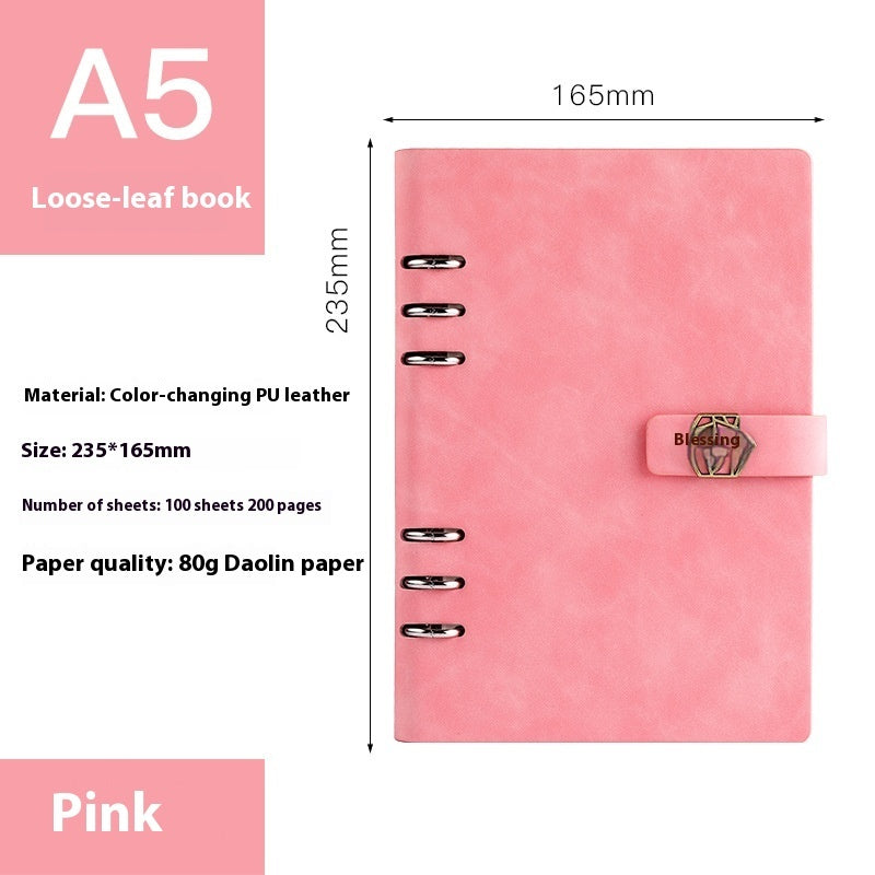 A5 Notebook Loose-leaf Removable Notepad Business Office Meeting My Store