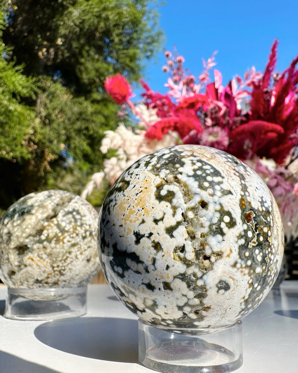 Ocean Jasper Sphere Baltic Mermaid