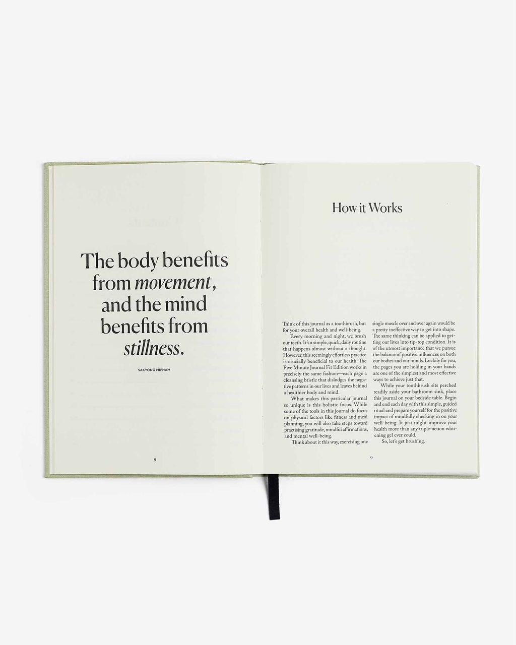 The Five Minute Journal Health & Fitness Edition Intelligent Change