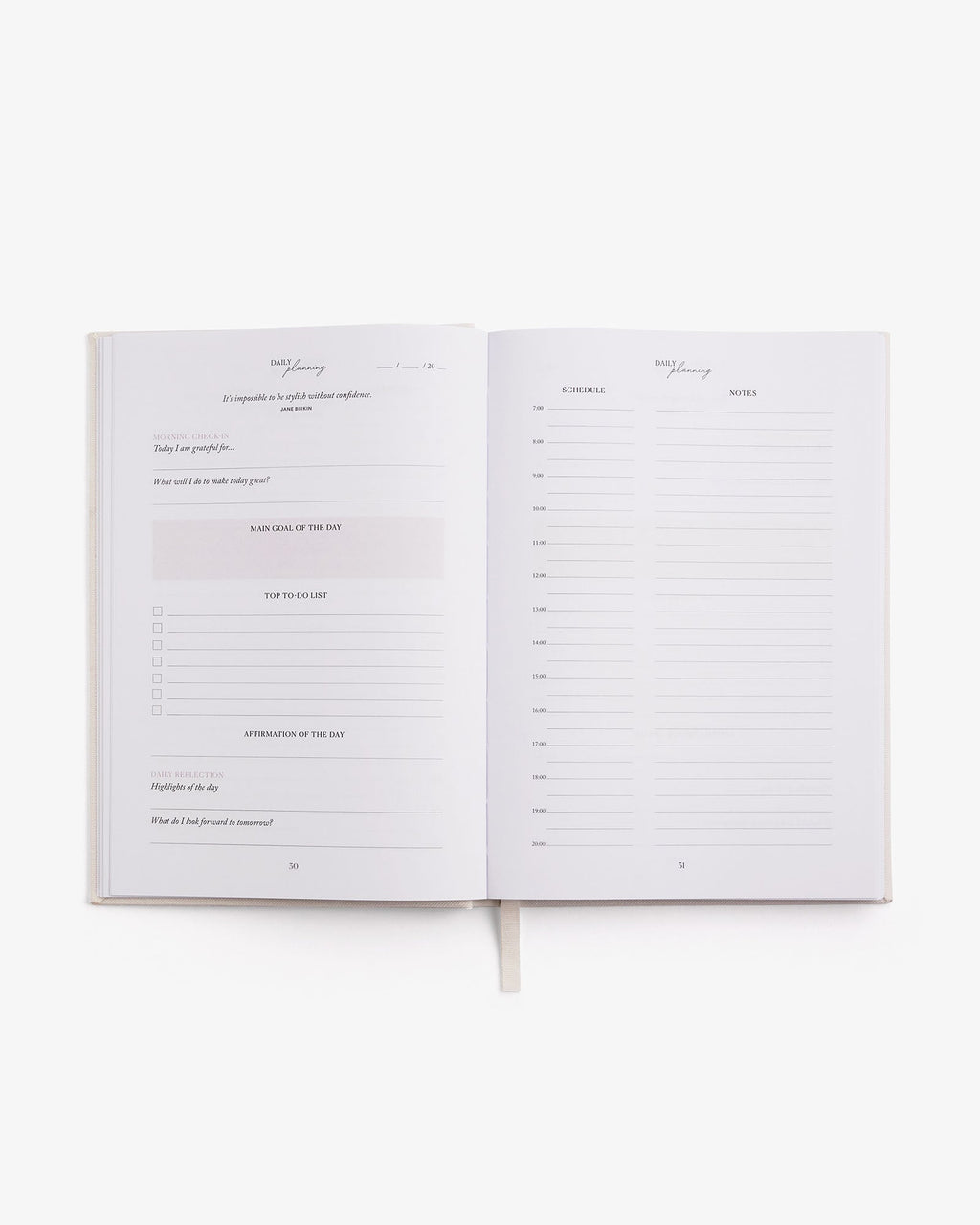 LIFE&Style Planner - Off-White Intelligent Change