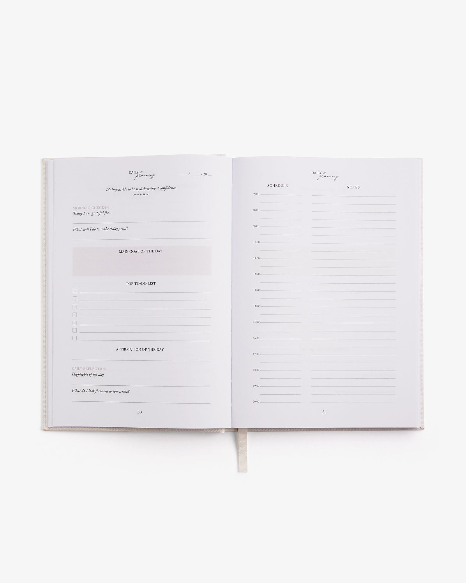 LIFE&Style Planner - Off-White Intelligent Change