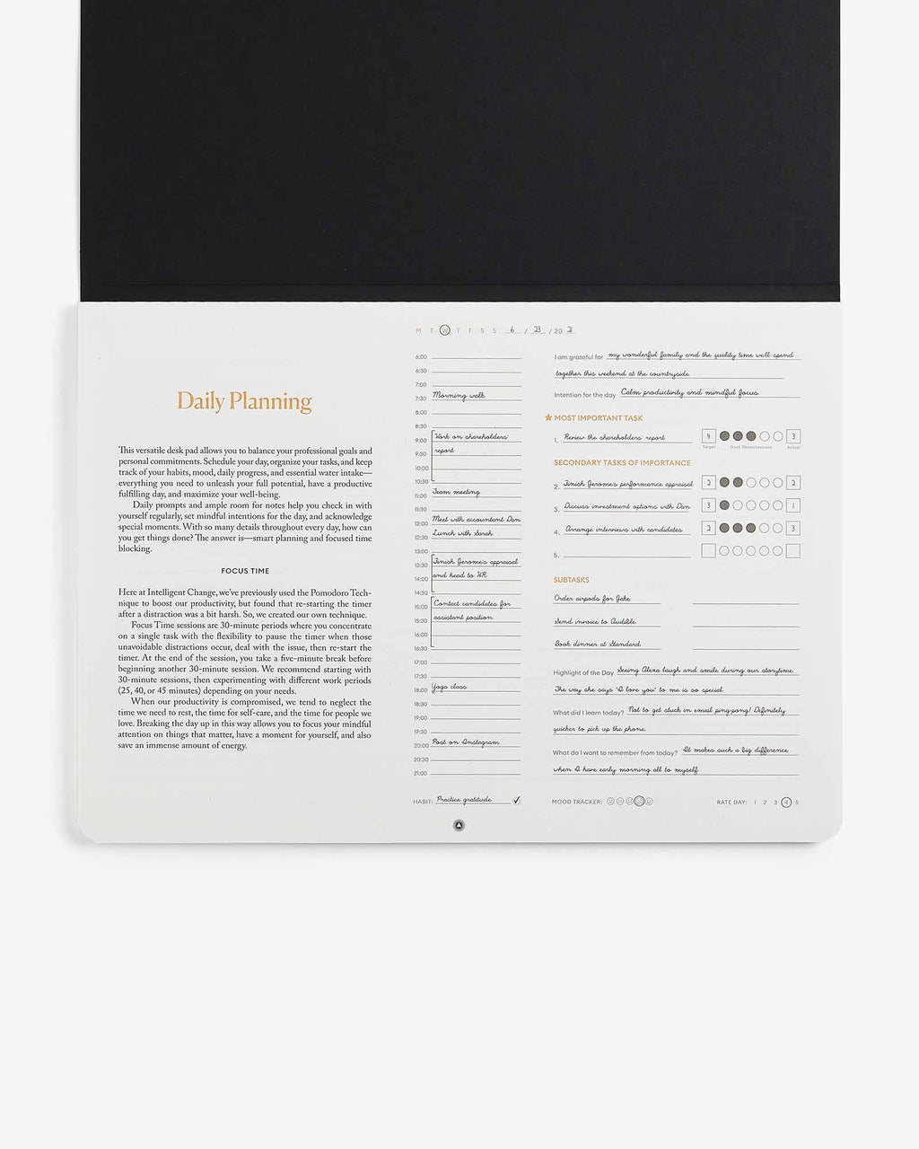 Productivity Daily Desk Pad Intelligent Change