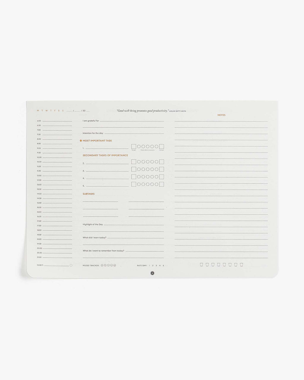 Productivity Daily Desk Pad Intelligent Change