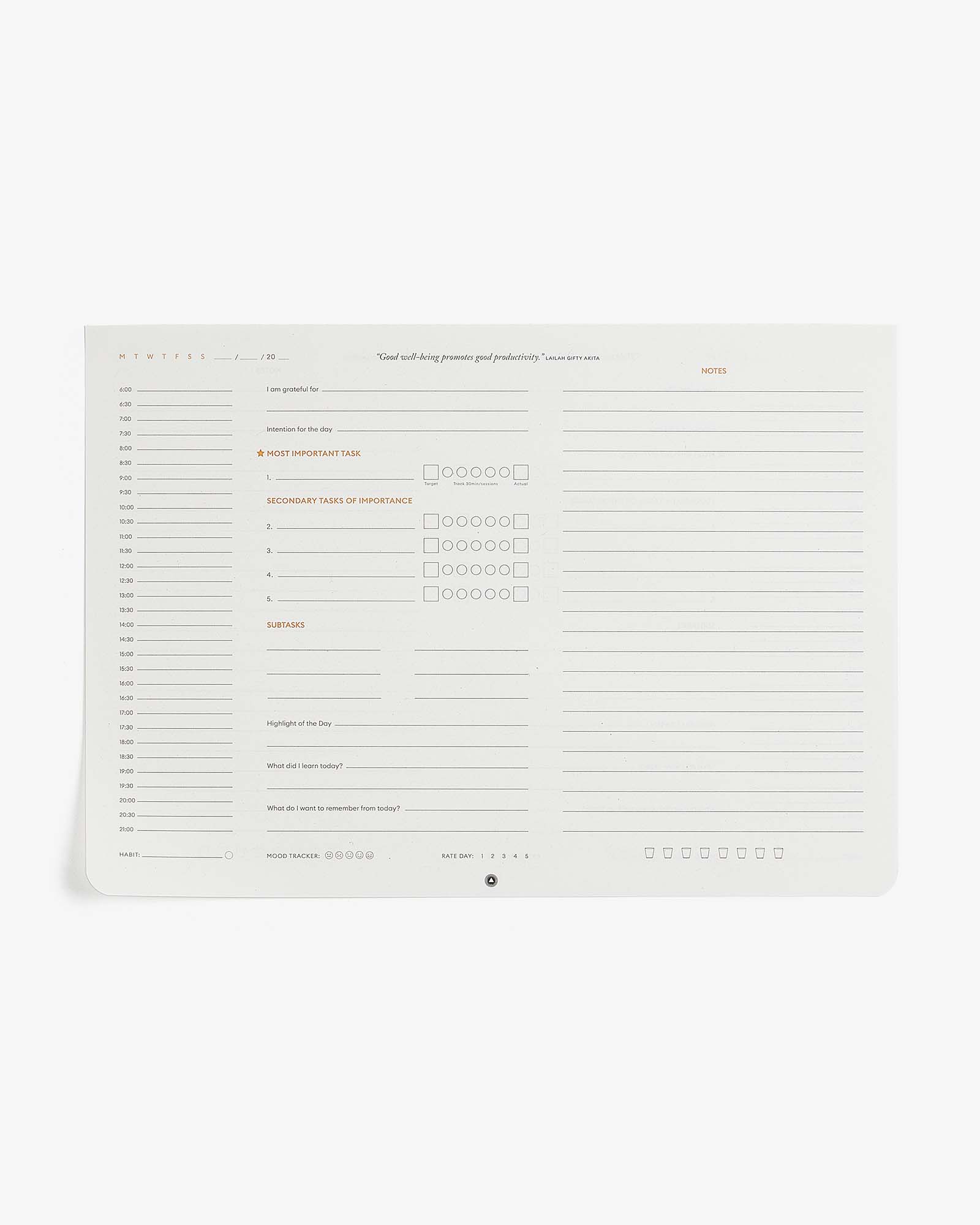 Productivity Daily Desk Pad Intelligent Change