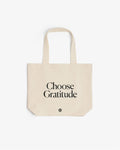 Organic Cotton Tote Bag – Choose Gratitude Intelligent Change