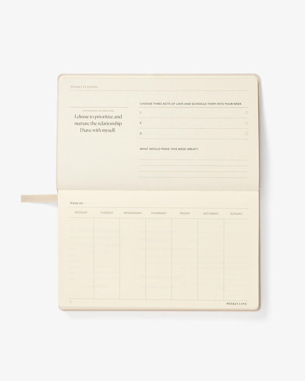 The Weekly Love Planner Intelligent Change