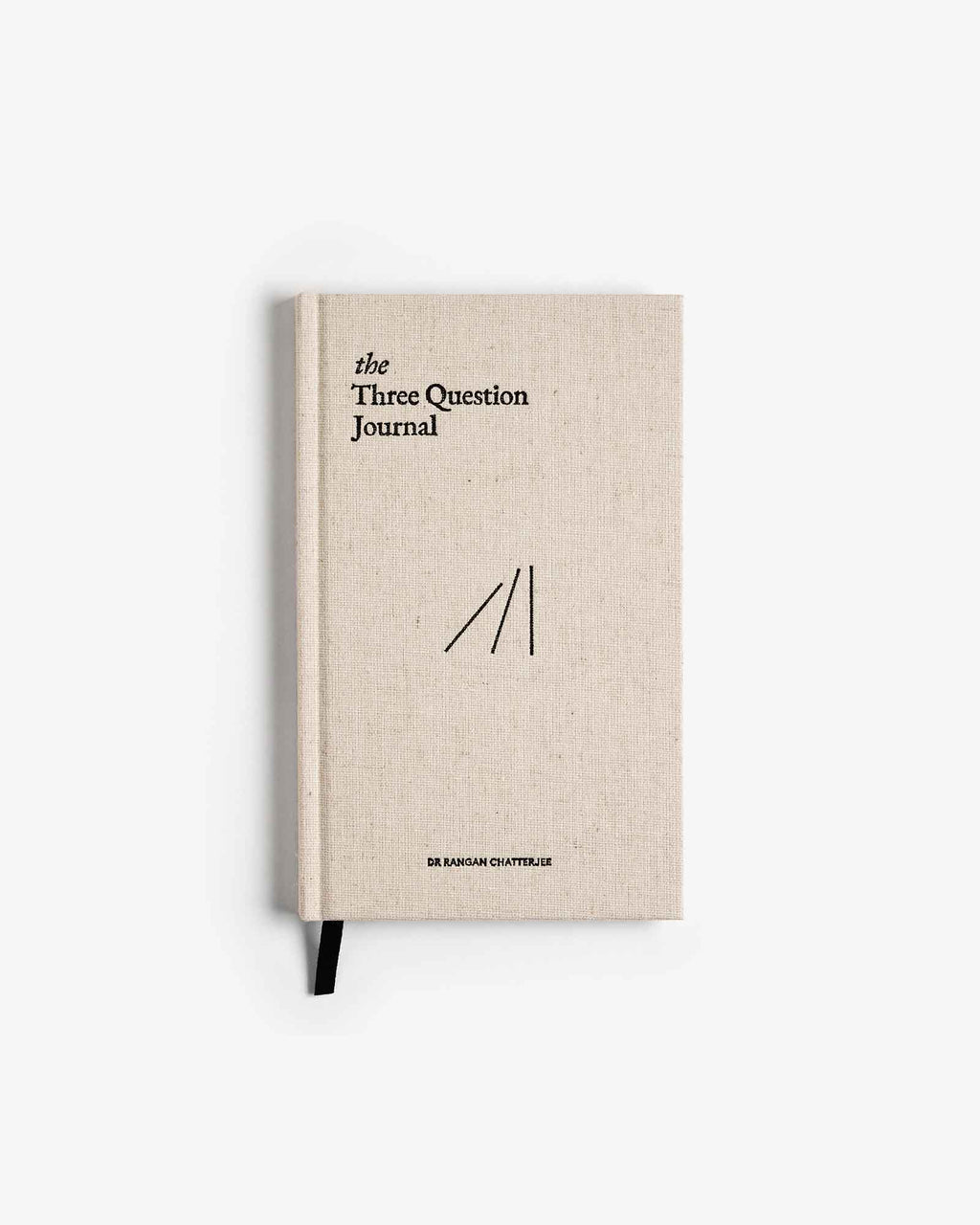 The Three Question Journal - Linen Intelligent Change