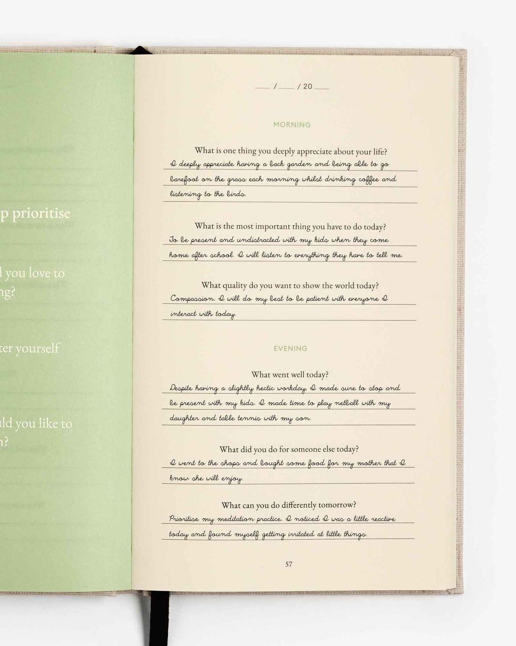 The Three Question Journal - Green Intelligent Change