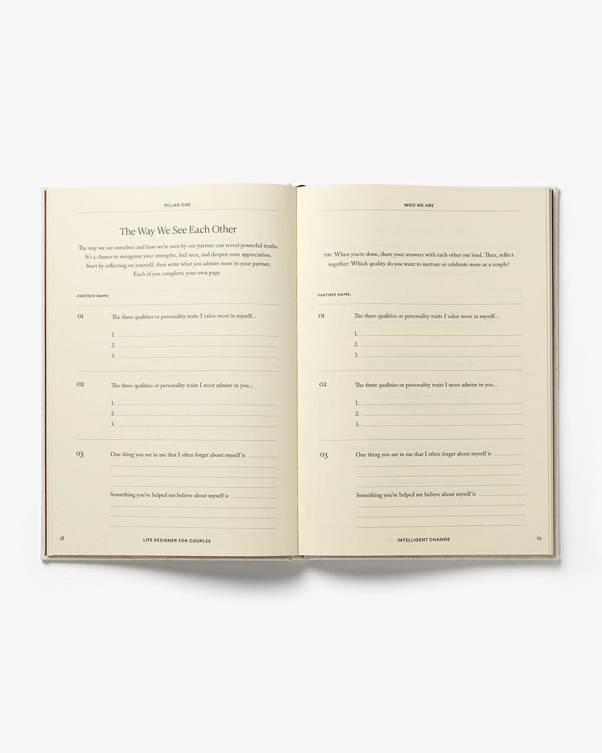 Life Designer Journal for Couples Intelligent Change