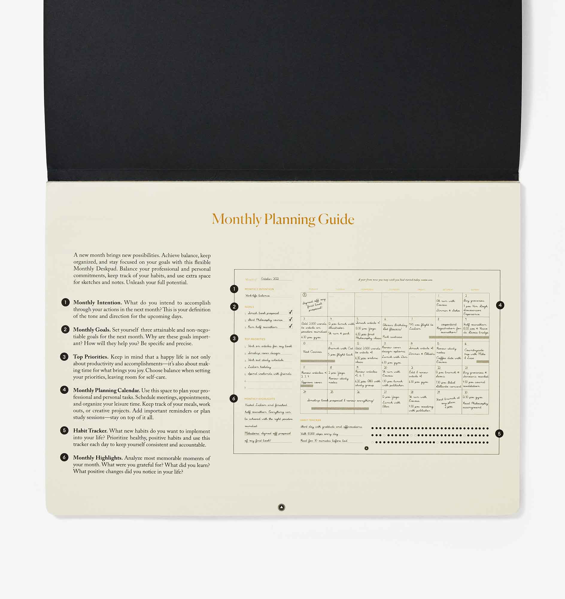 Productivity Monthly Desk Pad Intelligent Change