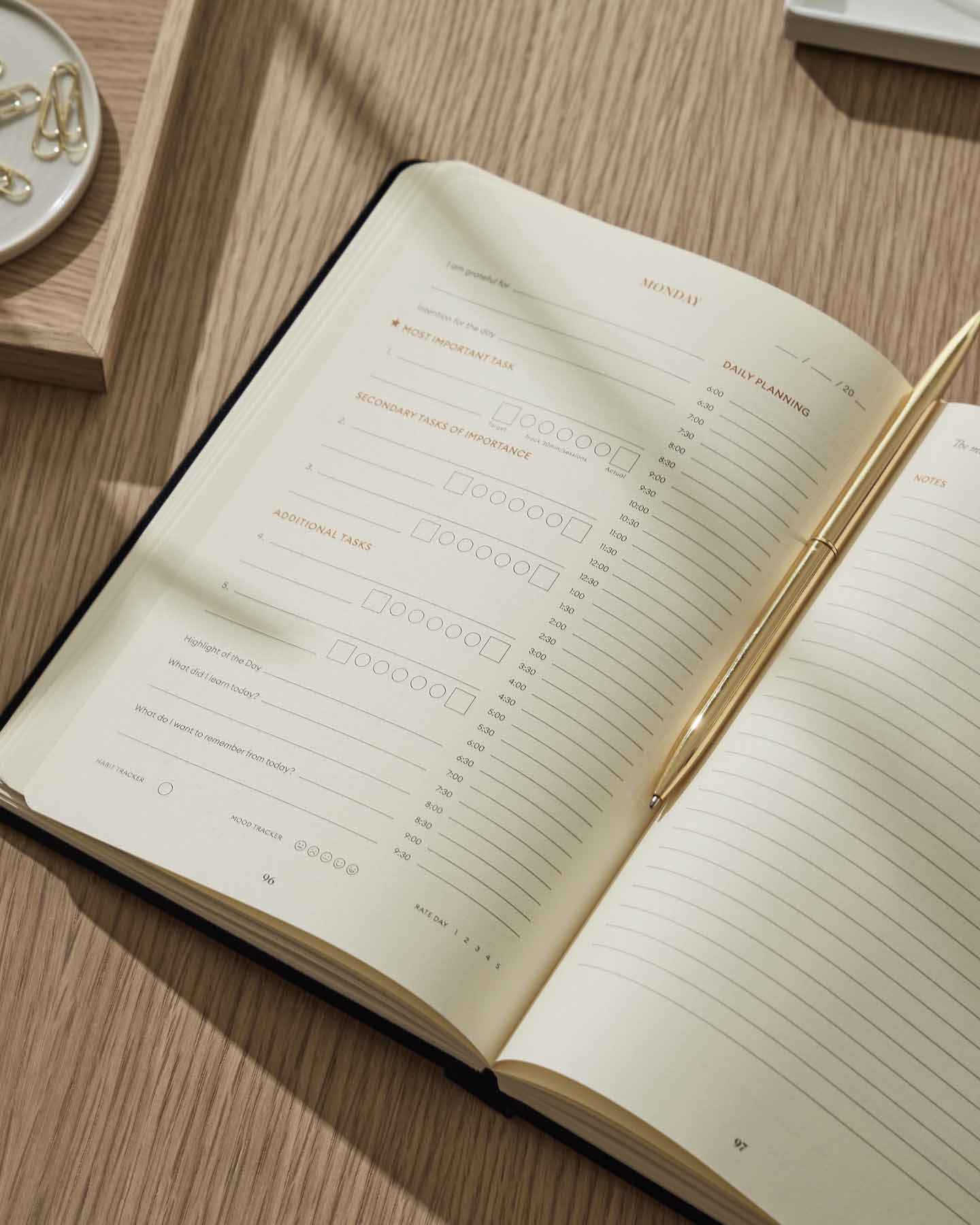 Productivity Planner - Black Intelligent Change