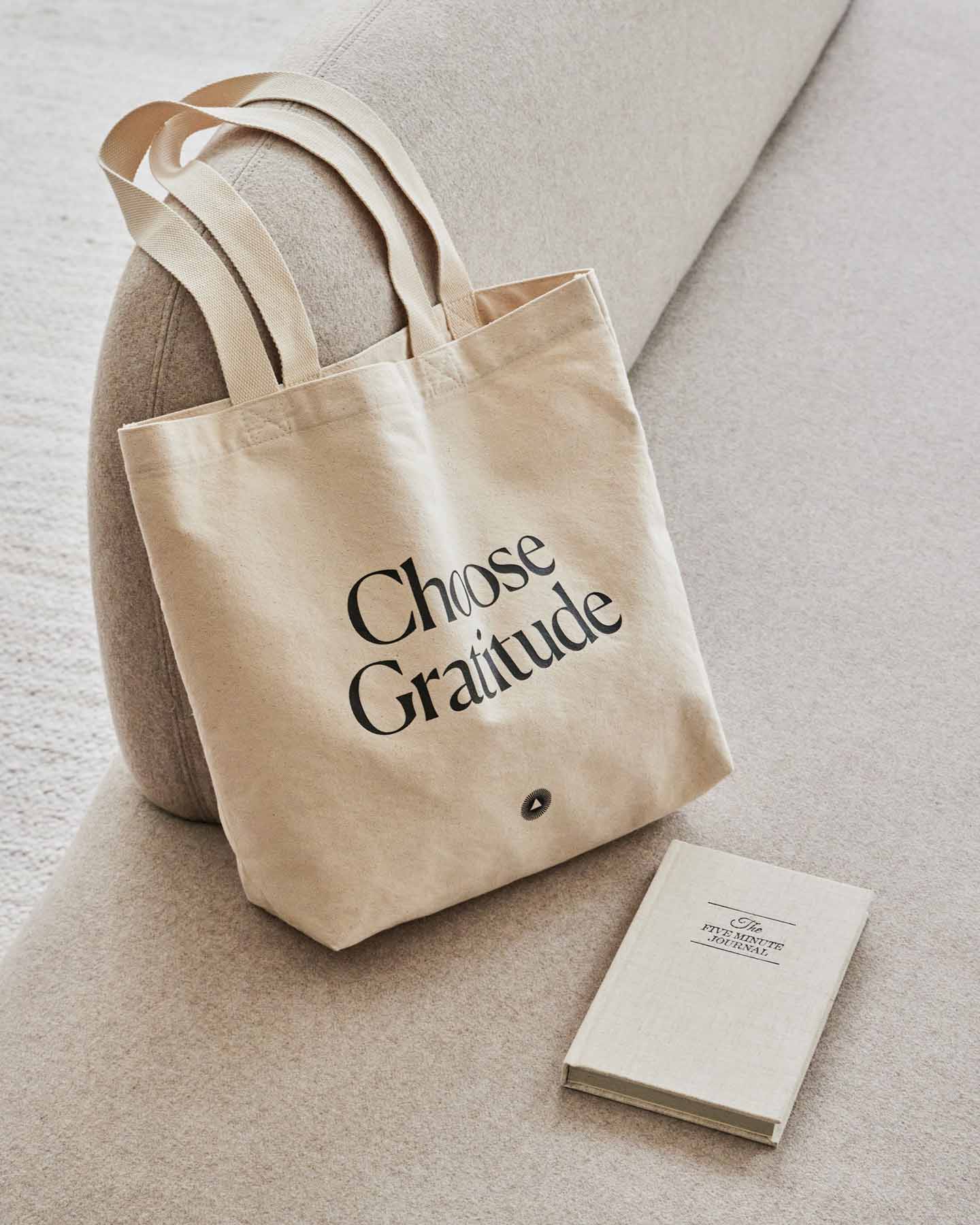 Organic Cotton Tote Bag – Choose Gratitude Intelligent Change