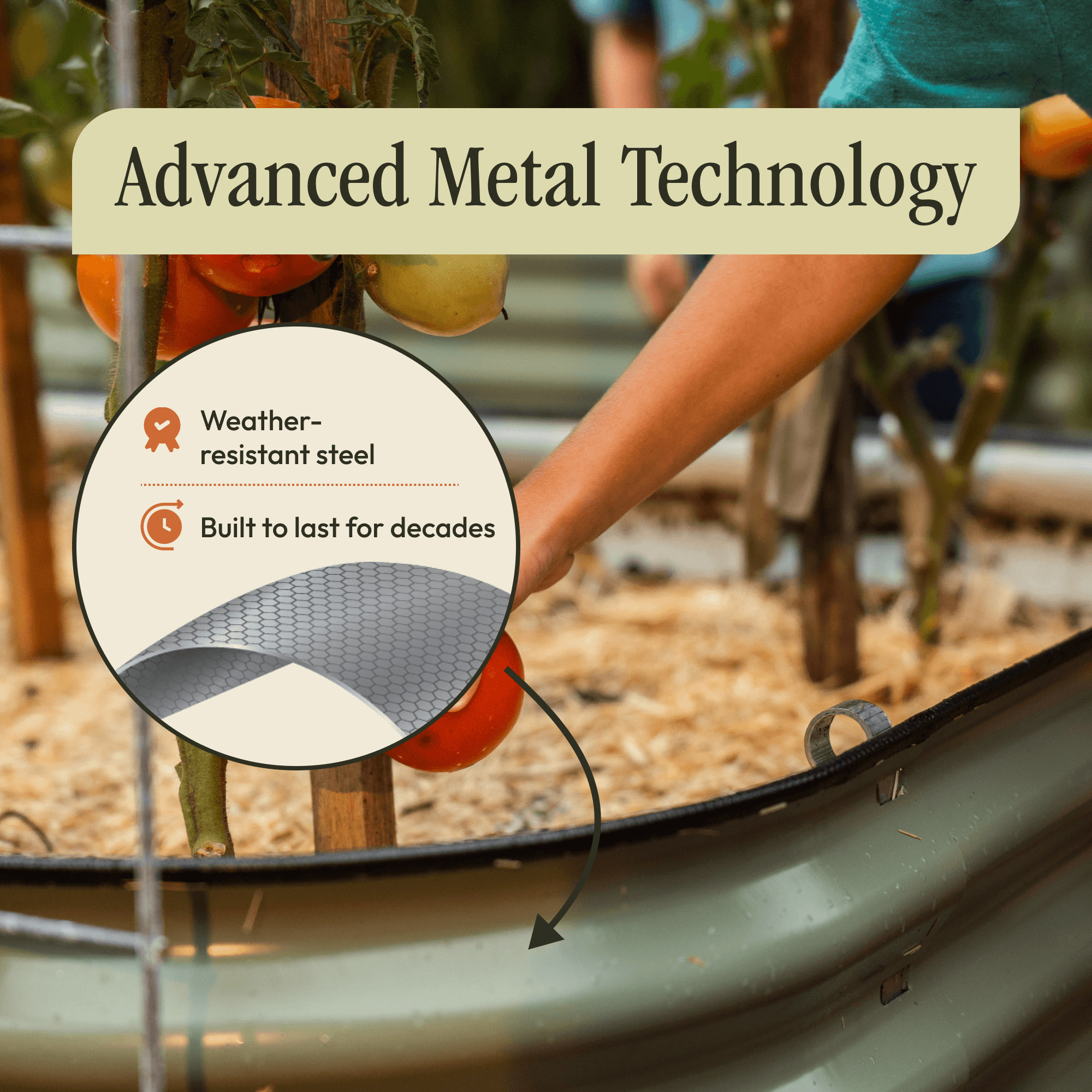 Gro-Rite "No Tools Needed" Premium Metal Raised Garden Bed Kit Gro-Rite Garden Global LLC