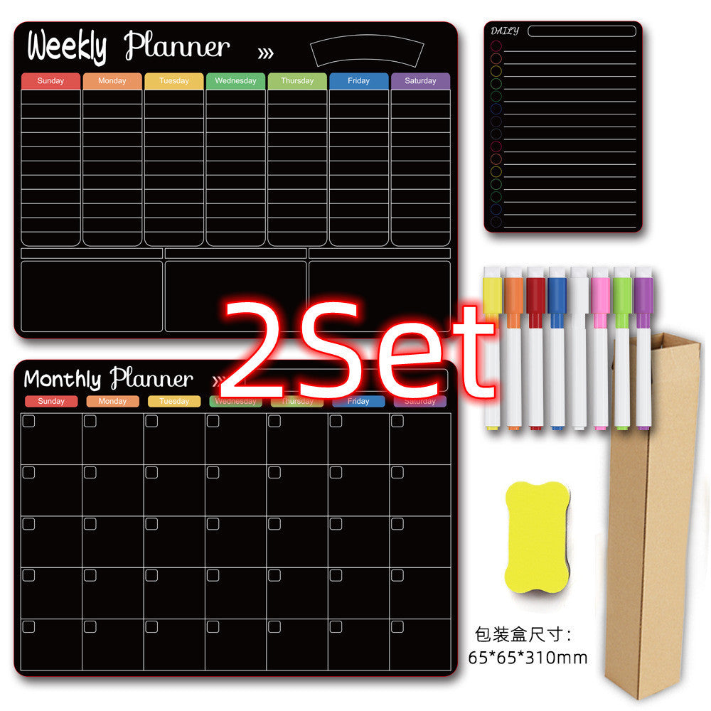 Calendar Magnetic White-board Wall Sticker Learning Schedule Refridgerator Magnets Message Board FLIPSTYLEZLLC