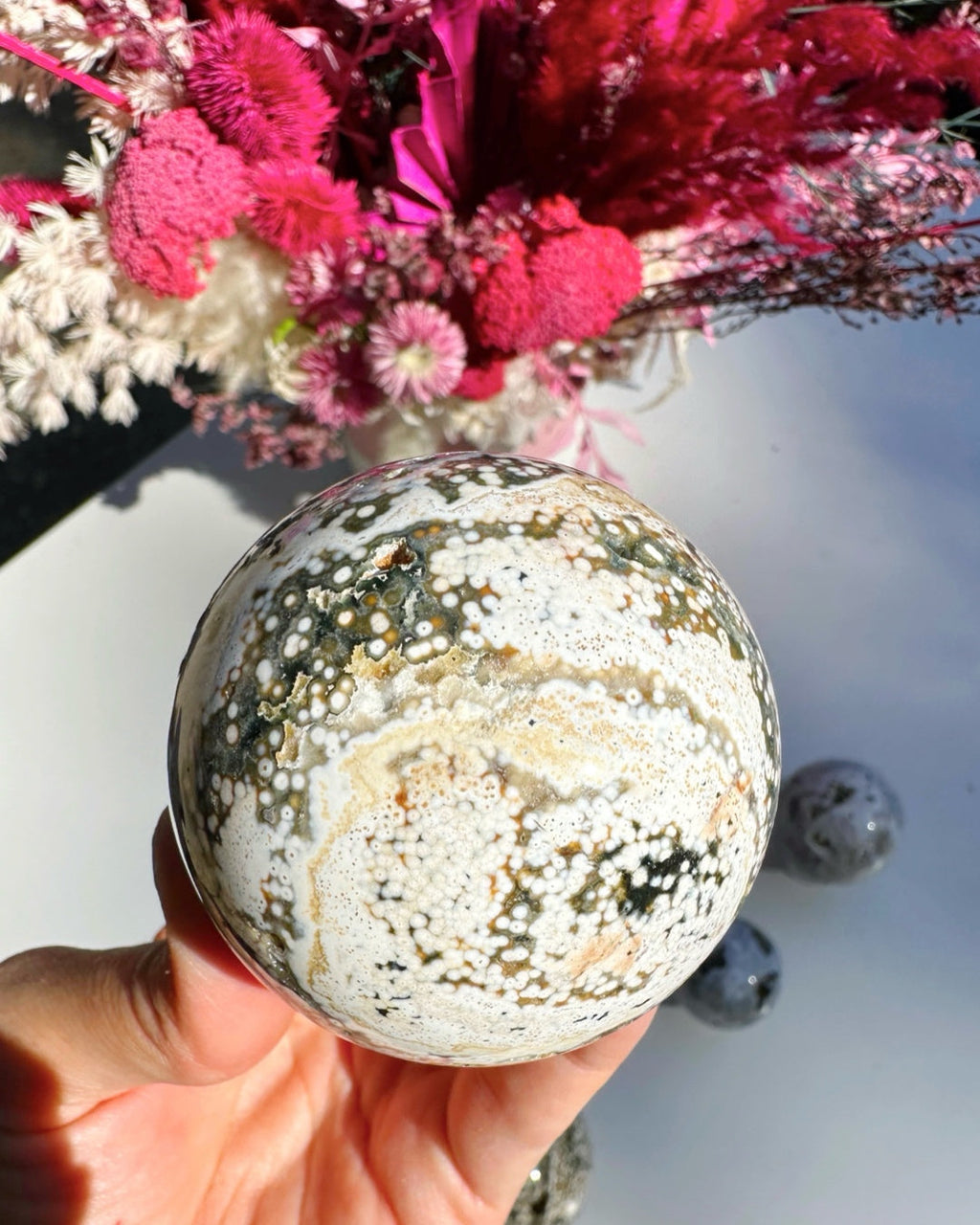 Ocean Jasper Sphere Baltic Mermaid