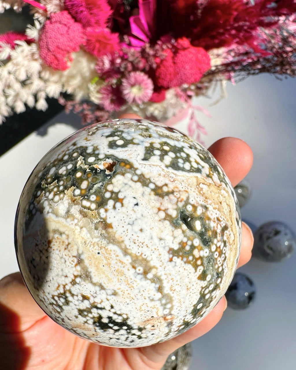 Ocean Jasper Sphere Baltic Mermaid