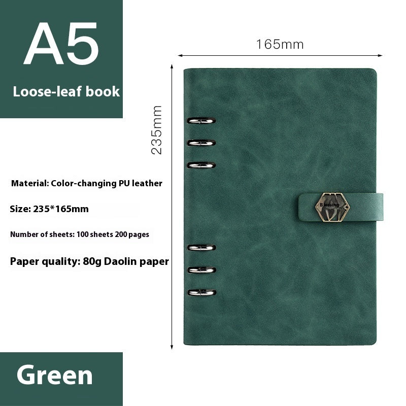 A5 Notebook Loose-leaf Removable Notepad Business Office Meeting My Store