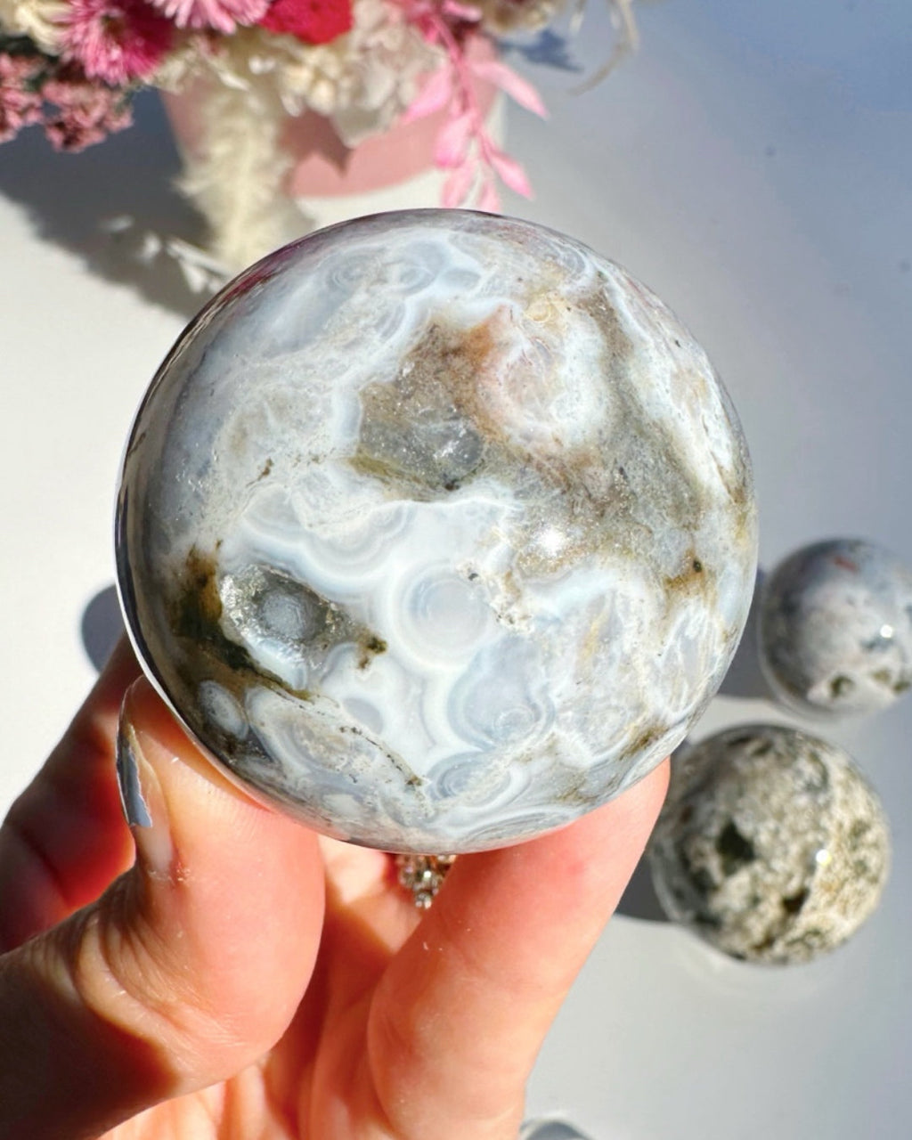Ocean Jasper Sphere Baltic Mermaid